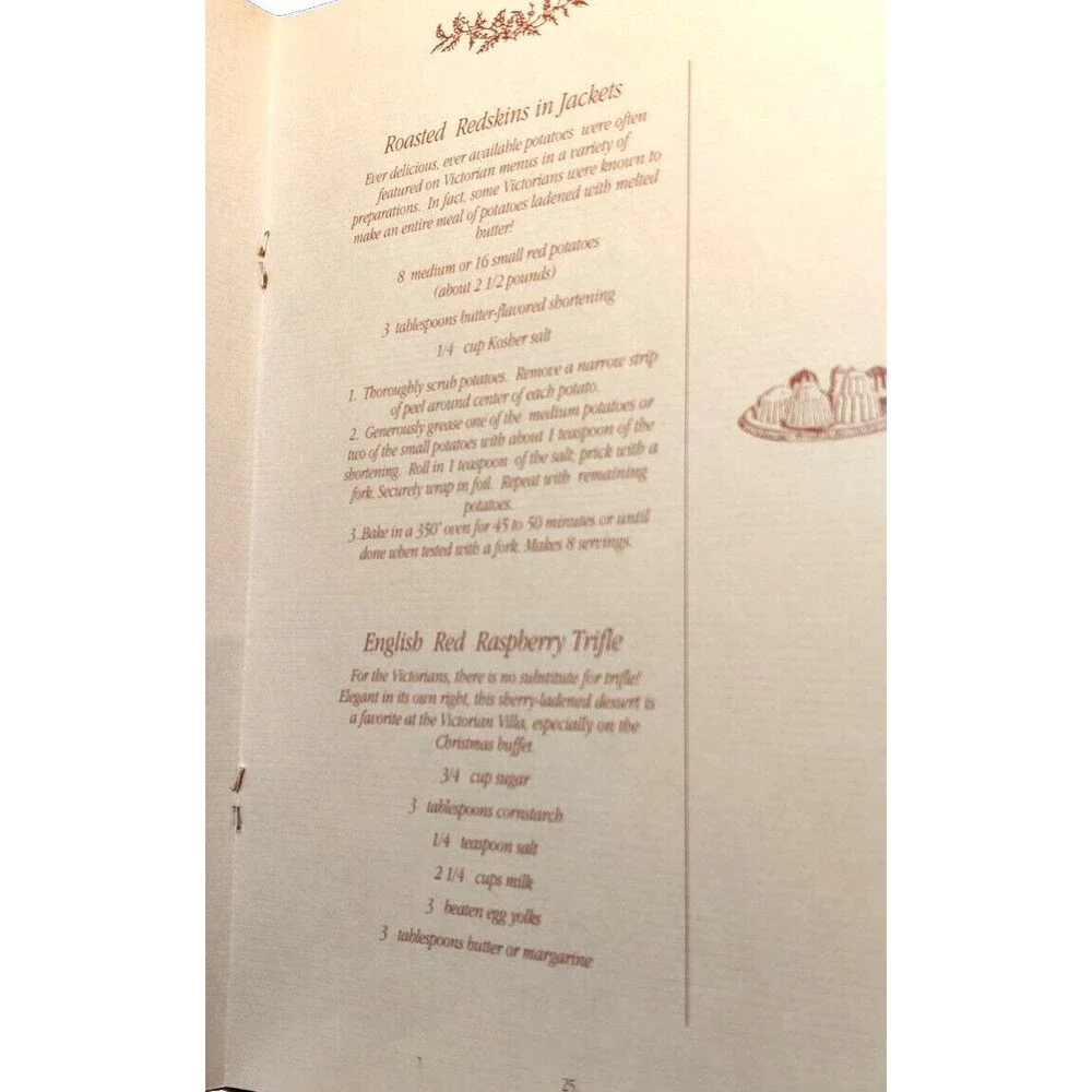 Cherished Holiday Memories The Victorian Villa Cookbook-Published USA 1988